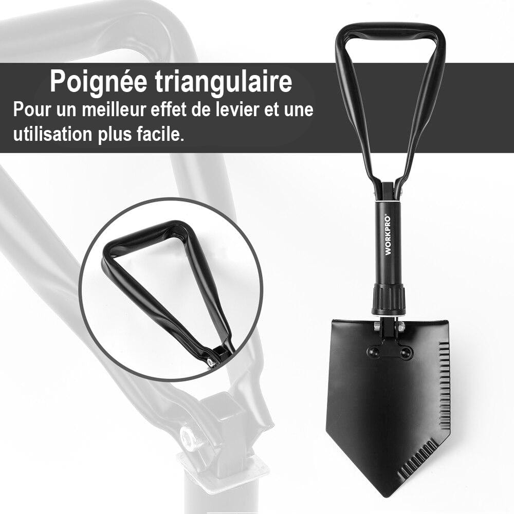pelle multifonction survie workpro avec étui