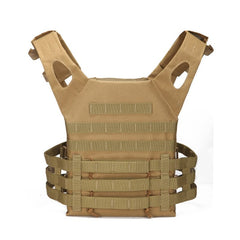 plastron tactique désert vue d'ensemble