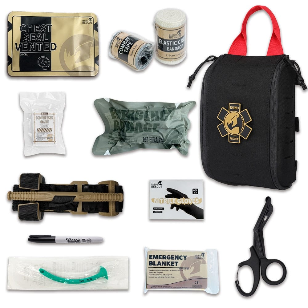 pochette de premier secours trekking coloris noir