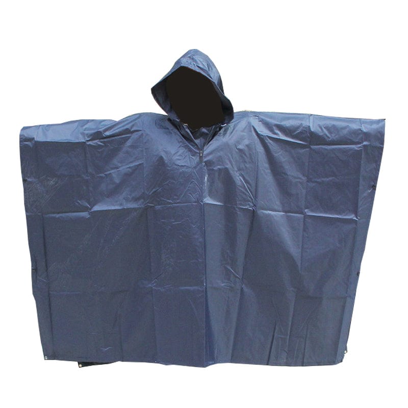poncho imperméable camouflage de survie coloris bleu