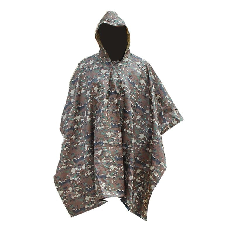 poncho imperméable camouflage de survie coloris digital