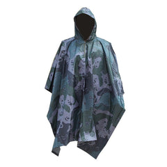 poncho imperméable camouflage de survie coloris fleur