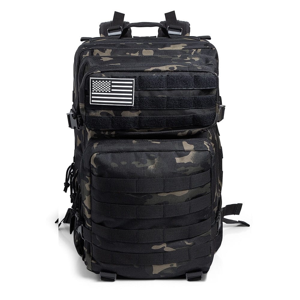 sac à dos militaire marine coloris camouflage noir