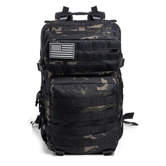 sac à dos militaire marine coloris camouflage noir