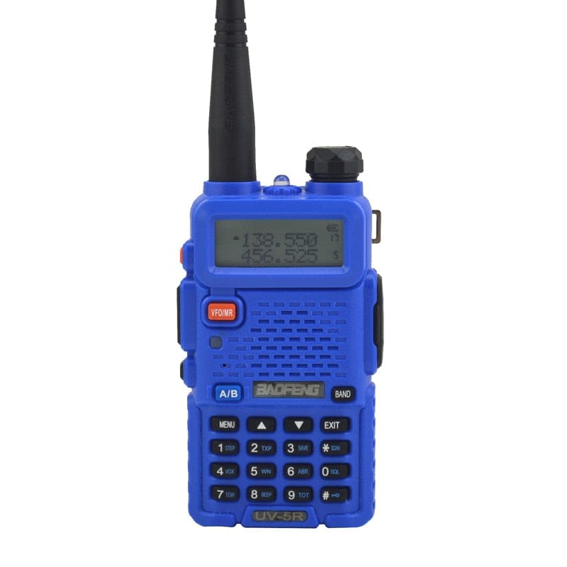 talkie walkie camouflage coloris bleu