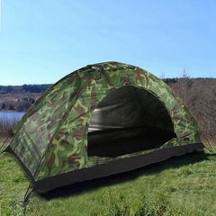 Tente militaire vue de face