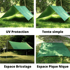Toile de survie imperméable montée